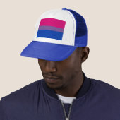Bisexual LGBT Pride Rainbow Flag Trucker Pet (In situ)