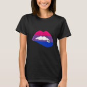 Bisexual Lips Bi Pride Bisexual Flag LGBTQ Bisexua T-shirt (Voorkant)