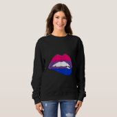 Bisexual Lips Bi Pride Bisexual Flag LGBTQ Bisexua Trui (Voorkant volledig)
