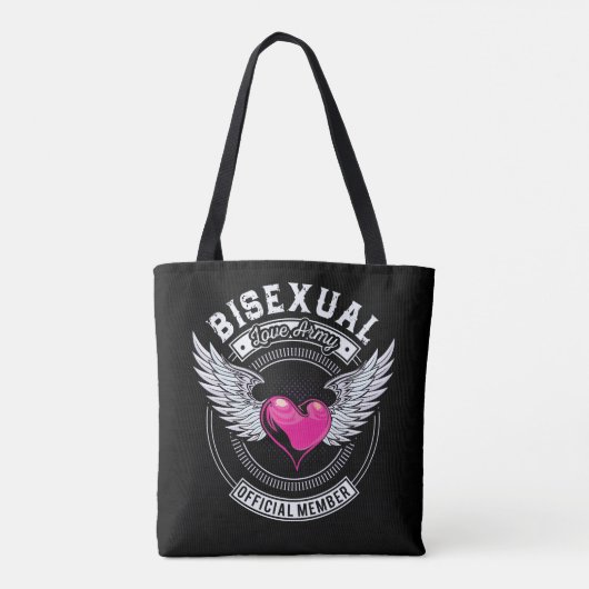 Bisexual Love Army Canvas tas (Achterkant)