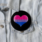 BISEXUAL LOVE Distress.png Ronde Button 4,0 Cm (In situ)