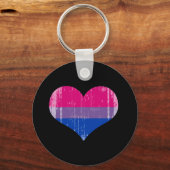 BISEXUAL LOVE Distress.png Sleutelhanger (Voorkant)