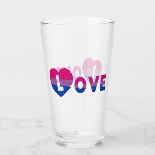 Bisexual LOVE Glas (Achterkant)
