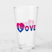 Bisexual LOVE Glas (Voorkant)