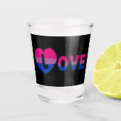Bisexual LOVE Shot Glas (Voorkant)