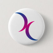 Bisexual maansymbool ronde button 5,7 cm (Voorkant)