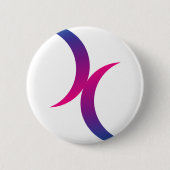 Bisexual maansymbool ronde button 5,7 cm (Voorkant)