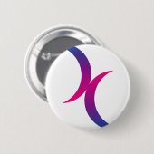 Bisexual maansymbool ronde button 5,7 cm (Voorkant /achterkant)