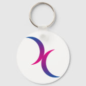 Bisexual maansymbool sleutelhanger (Voorkant)