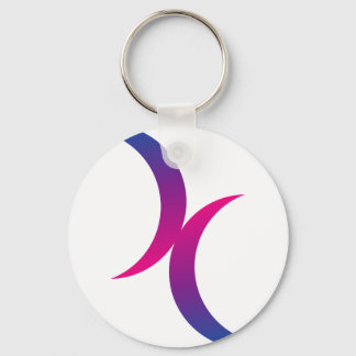 Bisexual maansymbool sleutelhanger