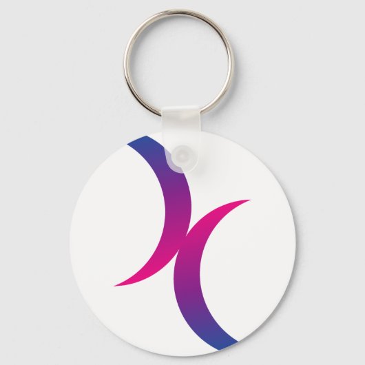 Bisexual maansymbool sleutelhanger (Voorkant)