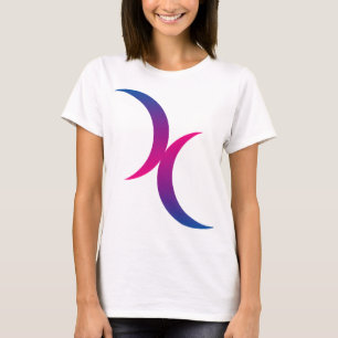 Bisexual maansymbool t-shirt