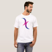 Bisexual maansymbool t-shirt (Voorkant volledig)