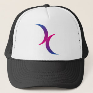 Bisexual maansymbool trucker pet