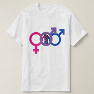 Bisexual Man Power LGBT T-Shirt