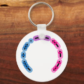 Bisexual Morse Code Arc Sleutelhanger (Voorkant)