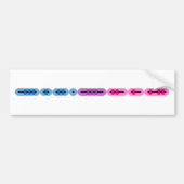 Bisexual Morse Code Bar Bumpersticker (Voorkant)
