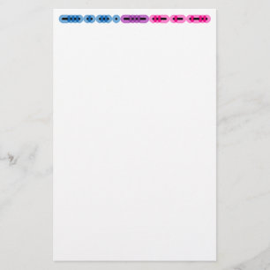 Bisexual Morse Code Bar Stationery Briefpapier