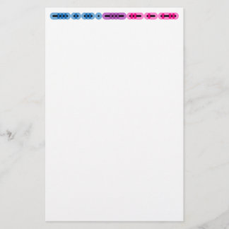 Bisexual Morse Code Bar Stationery Briefpapier
