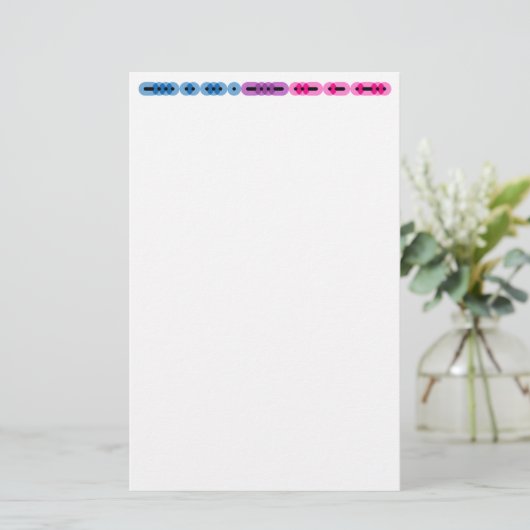 Bisexual Morse Code Bar Stationery Briefpapier (Staand voorkant)