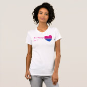 Bisexual Not Phase Heart Custom Word Art T-shirt (Voorkant volledig)