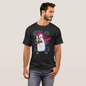 Bisexual Penguin Dab Bi Flag Pride Month Lgbt Men  T-shirt (Voorkant volledig)