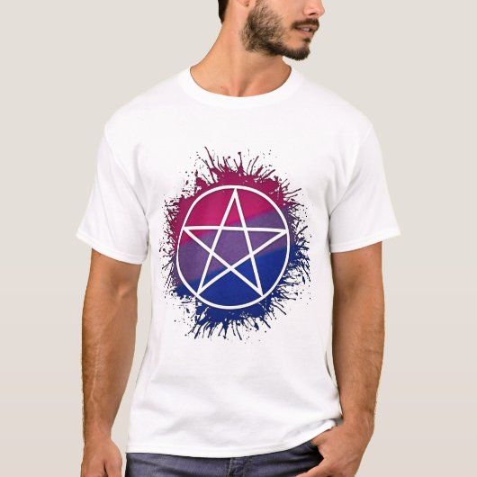 Bisexual Pentacle T-shirt (Voorkant)