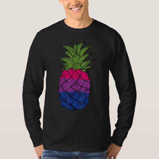 Bisexual Pineapple Bi Pride LGBTQ Pineapple Pride T-shirt (Voorkant)