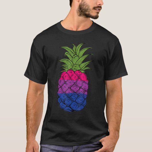 Bisexual Pineapple Bi Pride LGBTQ Pineapple Pride T-shirt (Voorkant)