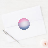 BISEXUAL PRIDE 3D KLEUREN - PNG.NL RONDE STICKER (Envelop)