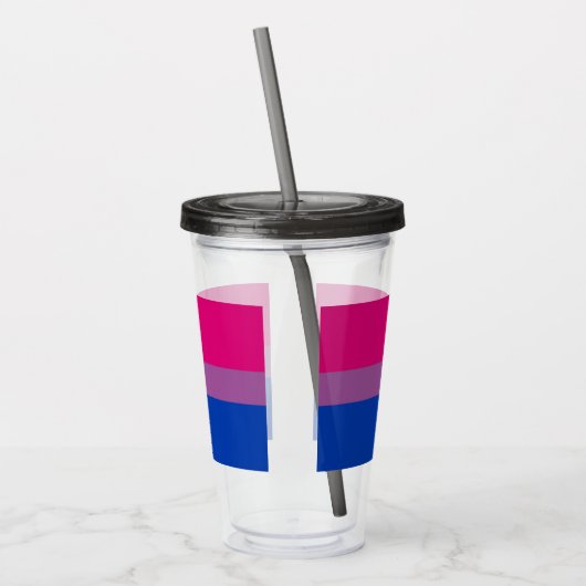 Bisexual Pride! Acryl Drinkbeker (Links)