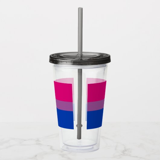 Bisexual Pride! Acryl Drinkbeker (Rechts)