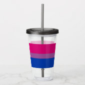 Bisexual Pride! Acryl Drinkbeker (Voorkant)