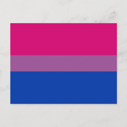 Bisexual Pride (Bi-vlag) Briefkaart (Voorkant)