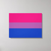 Bisexual Pride (Bi-vlag) Canvas Afdruk (Voorkant)