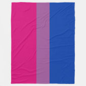 Bisexual Pride (Bi-vlag) Fleece Deken (Voorkant)