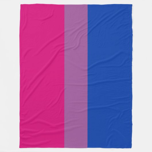 Bisexual Pride (Bi-vlag) Fleece Deken (Voorkant)