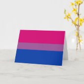 Bisexual Pride (Bi-vlag) Kaart (Gele Bloem)