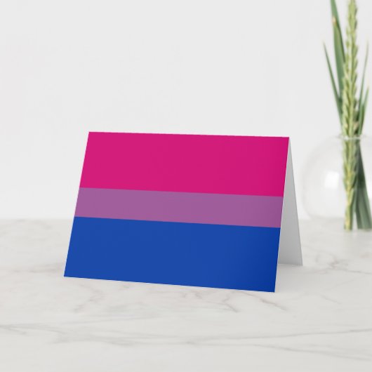 Bisexual Pride (Bi-vlag) Kaart (Voorkant)