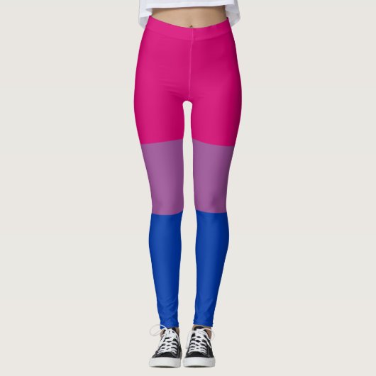 Bisexual Pride (Bi-vlag) Leggings (Voorkant)