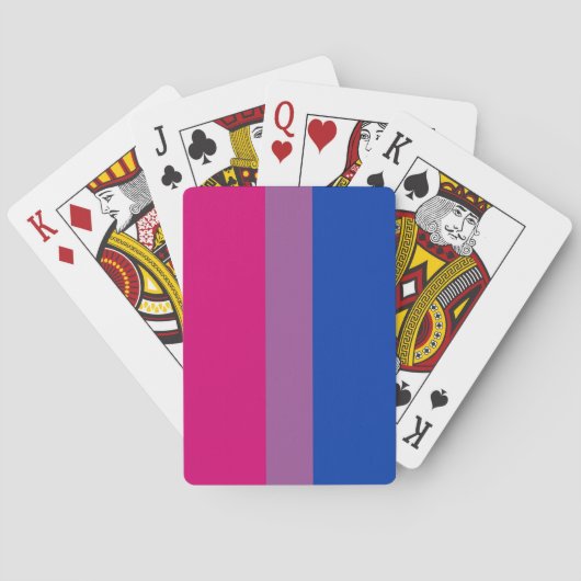 Bisexual Pride (Bi-vlag) Pokerkaarten (Achterkant)