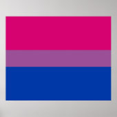 Bisexual Pride (Bi-vlag) Poster (Voorkant)
