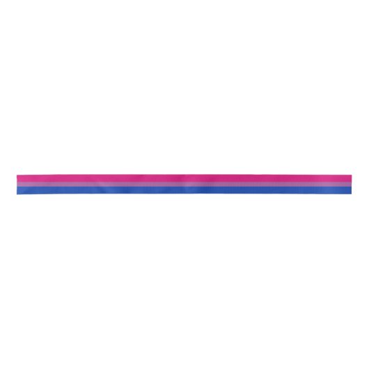 Bisexual Pride (Bi-vlag) Satijnen Lint (Voorkant)
