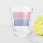 Bisexual Pride (Bi-vlag) Shot Glas (Achterkant)