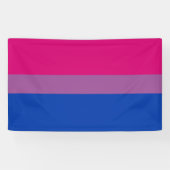 Bisexual Pride (Bi-vlag) Spandoek (Horizontaal)