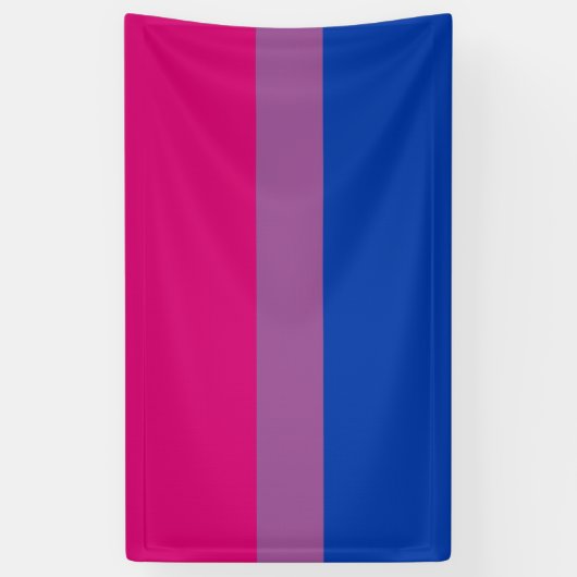 Bisexual Pride (Bi-vlag) Spandoek (Verticaal)