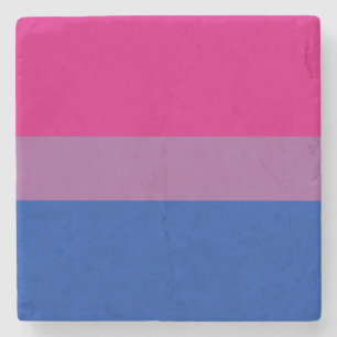 Bisexual Pride (Bi-vlag) Stenen Onderzetter