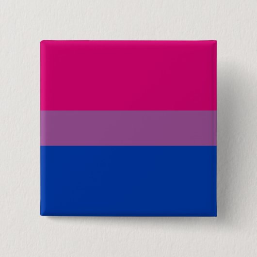 Bisexual Pride (Bi-vlag) Vierkante Button 5,1 Cm (Voorkant)