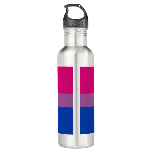 Bisexual Pride (Bi-vlag) Waterfles (Achterkant)