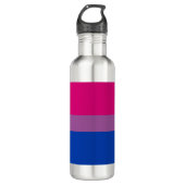 Bisexual Pride (Bi-vlag) Waterfles (Voorkant)